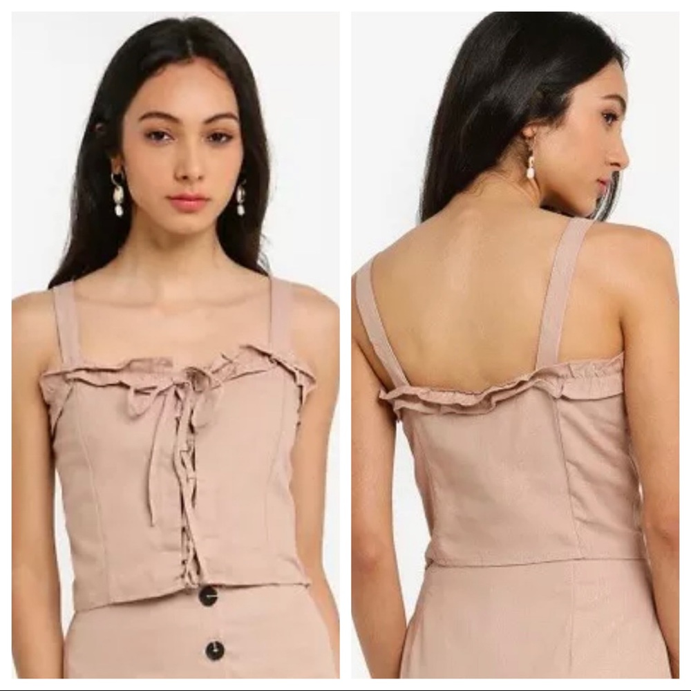 NWT Cotton On Lizzy Lace Up Crop Top Size Medium Sexy